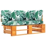 Canapea colțar de grădină din paleți maro miere lemn pin tratat GartenMobel Dekor