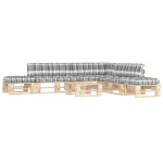 Set mobilier de grădină cu perne, 6 piese, lemn pin tratat GartenMobel Dekor