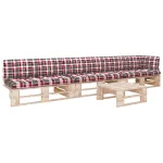 Set mobilier paleți cu perne, 4 piese, lemn de pin tratat GartenMobel Dekor