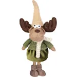 Decorațiune de Crăciun MagicHome, ren feminin textil, 22 x 14 x 53 cm