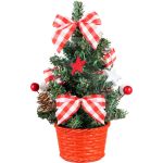 Dekorácia MagicHome Vianoce, stromček, s hviezdou, 21 cm