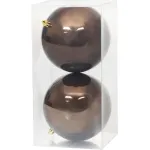 Globuri de Craciun maro pentru brad, 12 cm, set 2 buc, MagicHome