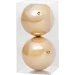 Globuri de Crăciun aurii MagicHome, 12 cm, set 2 buc pentru brad