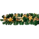 Dekorácia MagicHome Vianoce, girlanda, zlatá, 200 cm