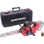 Drujbă cu acumulator Worcraft 20V brushless, lamă 12", set cu valiză