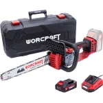 Drujbă electrică cu acumulator Worcraft 20V, 12", brushless, set cu valiză