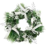 Coronita decorativa de Craciun naturala cu fundite, 35 cm