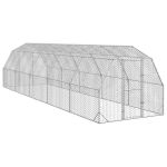 Pui de găină 2,5x10x2,25 m Oțel galvanizat GartenMobel Dekor