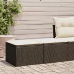 Set canapele de grădină, 2 piese, cu perne, maro poliratan maro GartenMobel Dekor