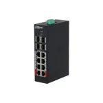 Switch PoE Dahua 12 Port, PoE 8x RJ45 10/100, Uplink: 4x SFP 1000, 120 W, Cloud management, HS4412-8ET-120 SafetyGuard Surveillance