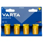 BATERIE ALCALINA LONGLIFE LR14 BL 4 BUC VARTA