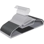 Set 20 umerase subtiri antialunecare SONGMICS, 42 cm, gri