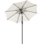 Umbrela de gradina Songmics 200 cm, inclinare dubla 30°, UPF 50+, bej