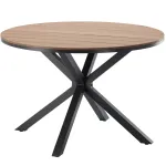 Masa rotunda de gradina cu blat polywood si cadru aluminiu, 112x73 cm