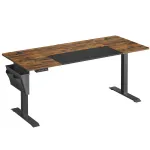 Birou reglabil electric SONGMICS 160x70 cm, maro rustic, cu memorie