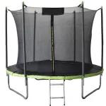 Trambulina de gradina 312 cm cu plasa interioara, scara si suport 150 kg
