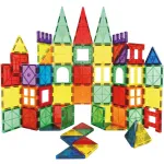 Set constructie magnetic educativ pentru copii, 100 piese multicolore