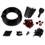 Sistem irigare micro drip 71 piese cu furtun 23 m, filtru si reglaj debit