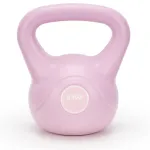 Kettlebell 8 kg din ABS rezistent, pentru antrenament functional, roz