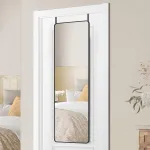 Oglindă mare de perete sau ușă SONGMICS, 120x40 cm, neagră