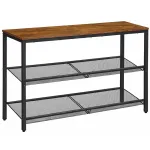 Etajera pentru pantofi VASAGLE cu 3 niveluri si blat, stil industrial