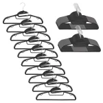 Set 30 umerase antiderapante pentru haine, cu carlig rotativ 360°, 41 cm