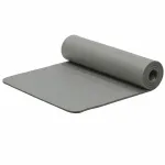 Saltea fitness antiderapanta NBR 183x61x1 cm cu curea de transport, gri