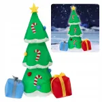 Brad gonflabil de Crăciun pentru exterior cu LED și compresor, 180 cm