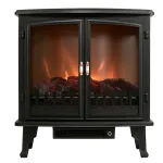 Semineu electric cu efect de flacara, 1800W, 2 trepte, negru, 63x35x70 cm