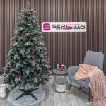 Brad artificial nins Sersimo Alexima Elite cu merisoare, 2D+3D, 230 cm