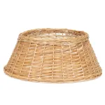 Protectie pentru suport brad de Craciun din impletitura, 58x24 cm, maro deschis