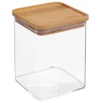 Cutie de depozitare pătrată 1L 5Five Eske, cu capac din bambus