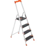 Scara pliabila din aluminiu SONGMICS cu 4 trepte, maner si suport 150 kg