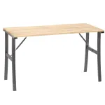 Masa de gradina din lemn impregnat si cadru metalic, 120x60x71 cm