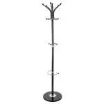 Cuier metalic de hol 5Five cu 12 cârlige, suport umbrele și bază din marmură