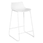 Scaun de bar Atmosphera Otac alb, 47x48,5x82,5 cm, PP si metal