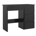 Birou calculator Beta 3 negru, 4 sertare, 94x43x75 cm, design compact