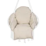 Pernă mare pentru leagăn tip cuib, cu suport cap și picioare, ecru