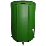 Rezervor pliabil pentru apa pluviala 250L, cu robinet si filtru, verde