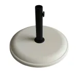 Suport baza pentru umbrele de gradina, din beton, 45 cm diametru, 16kg, alb