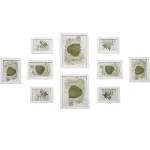 Set 10 rame foto SONGMICS albe, pentru perete sau birou, 3 dimensiuni