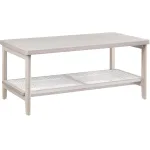 Măsuță de cafea VASAGLE bej, stil boho, cu 2 niveluri de depozitare, 100 cm