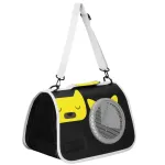 Geanta pliabila pentru transport caini si pisici mici, 40x24x24 cm, neagra