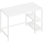 Birou calculator VASAGLE cu 2 rafturi reversibile, 120 cm, alb