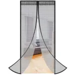 Plasa anti-insecte magnetica pentru usa 100x210 cm, neagra