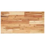 Blat de baie finisaj cu ulei, 100x40x2 cm, lemn masiv de acacia GartenMobel Dekor