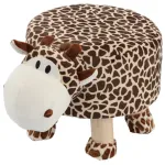 Taburet pentru copii tip girafa din plus, 28x25 cm, suporta 50 kg