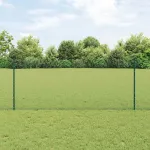 Gard cu Stâlp Verde 1 x 25 m Oțel GartenMobel Dekor