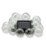 Ghirlandă luminoasă solară LED Moza, 20 becuri, 5,8 m, alb cald