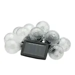 Ghirlandă luminoasă solară LED Stripes, 10 becuri, 3,8 m, alb cald